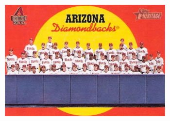 2008 Topps Heritage #658 Arizona Diamondbacks Front