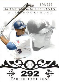 2008 Topps Moments & Milestones #1-292 Alex Rodriguez Front