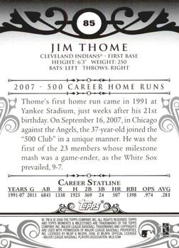 2008 Topps Moments & Milestones #85-32 Jim Thome Back