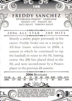 2008 Topps Moments & Milestones #108-21 Freddy Sanchez Back