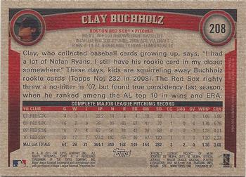 2011 Topps - Throwback #208 Clay Buchholz Back