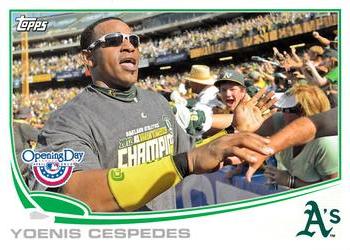 2013 Topps Opening Day #137 Yoenis Cespedes Front