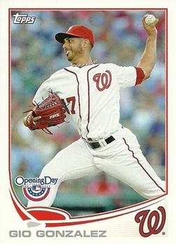2013 Topps Opening Day #44 Gio Gonzalez Front