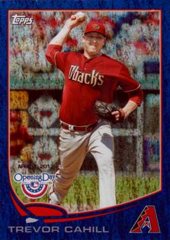 2013 Topps Opening Day - Blue #75 Trevor Cahill Front