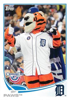 2013 Topps Opening Day - Mascots #M-17 Paws Front