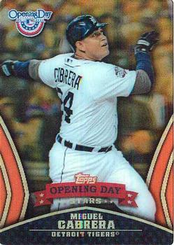 2013 Topps Opening Day - Opening Day Stars #ODS-3 Miguel Cabrera Front