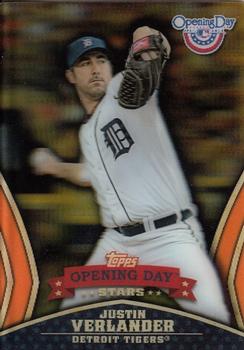 2013 Topps Opening Day - Opening Day Stars #ODS-2 Justin Verlander Front