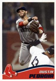 2013 Topps Stickers #16 Dustin Pedroia Front