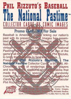 1995 Comic Images Phil Rizzuto's Baseball: The National Pastime #NNO Phil Rizzuto Back