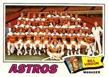 1977 Topps #327 Houston Astros / Bill Virdon Front