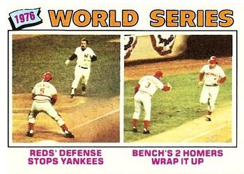 1977 Topps #412 1976 World Series Front
