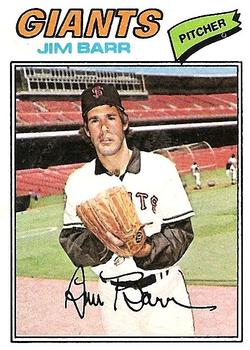 1977 Topps #609 Jim Barr Front