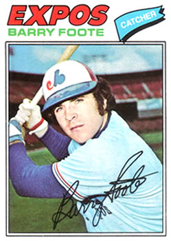 1977 Topps #612 Barry Foote Front