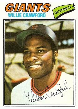 1977 Topps #642 Willie Crawford Front - 79-642Fr