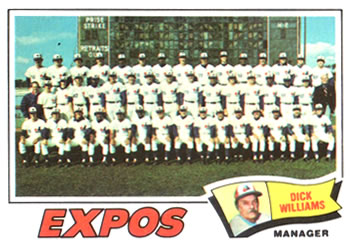 1977 Topps #647 Montreal Expos / Dick Williams Front