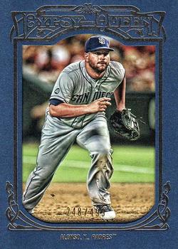 2013 Topps Gypsy Queen - Framed Blue #173 Yonder Alonso Front