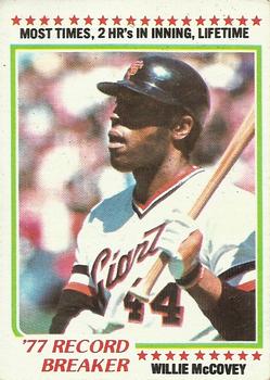 1978 Topps #3 Willie McCovey Front