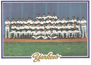 1978 Topps #282 New York Yankees Front