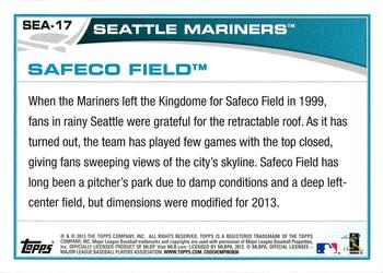 2013 Topps Seattle Mariners #SEA-17 Safeco Field Back