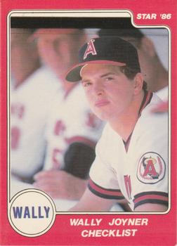 1986 Star Wally Joyner #1 Wally Joyner Front