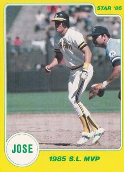 1986 Star Jose Canseco #3 Jose Canseco Front
