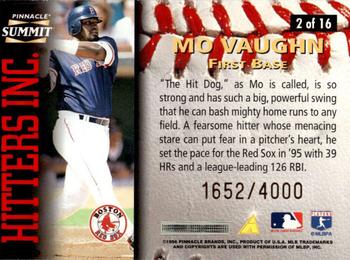 1996 Summit - Hitters Inc. #2 Mo Vaughn Back