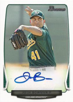 2013 Bowman - Prospect Autographs #BPA-JB Josh Bowman Front