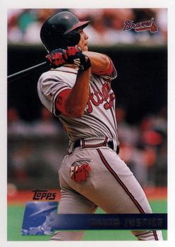 1996 Topps #60 David Justice Front