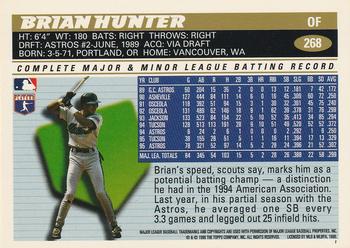 1996 Topps #268 Brian Hunter Back