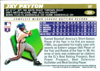 1996 Topps #350 Jay Payton Back