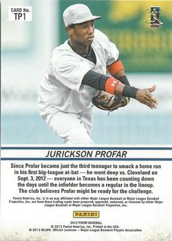 2012 Panini Prizm - Top Prospects #TP1 Jurickson Profar Back