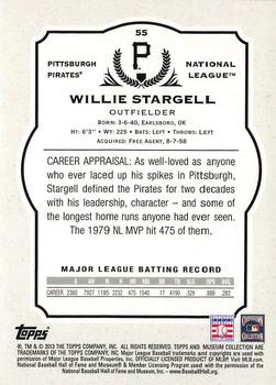 2013 Topps Museum Collection - Copper #55 Willie Stargell Back