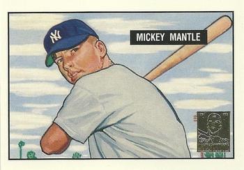 1996 Topps - Mickey Mantle Commemorative Reprints #1 Mickey Mantle Front