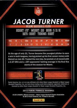 2013 Pinnacle #146 Jacob Turner Back