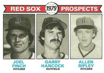 1979 Topps #702 Red Sox 1979 Prospects (Joel Finch / Garry Hancock / Allen Ripley) Front