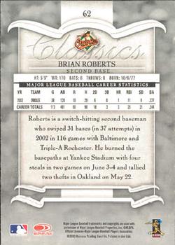 2003 Donruss Classics #62 Brian Roberts Back