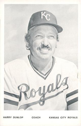 1975 Kansas City Royals Photocards #NNO Harry Dunlop Front