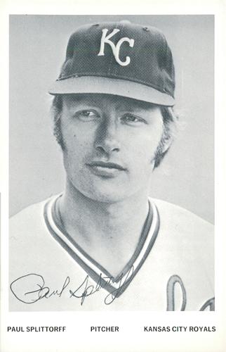 1975 Kansas City Royals Photocards #NNO Paul Splittorff Front