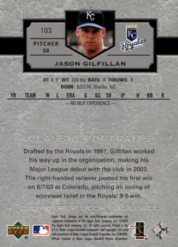 2003 Upper Deck Classic Portraits #103 Jason Gilfillan Back