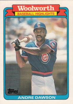 1988 Topps Woolworth Baseball Highlights #8 Andre Dawson Front