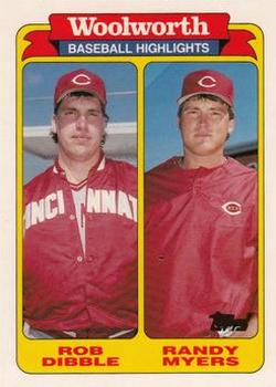 1991 Topps Woolworth Baseball Highlights #23 Rob Dibble / Randy Myers Front