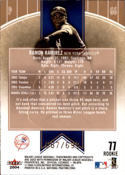 2004 Fleer National Pastime #77 Ramon Ramirez Back