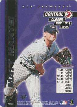 2000 MLB Showdown 1st Edition #026 Matt Mantei Front