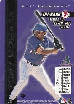 2000 MLB Showdown 1st Edition #031 Tony Womack Front
