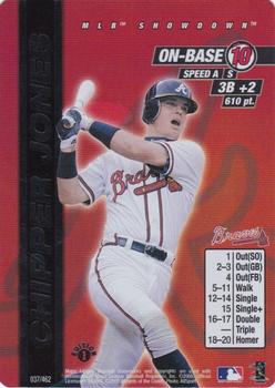 2000 MLB Showdown 1st Edition #037 Chipper Jones Front