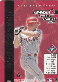 2000 MLB Showdown 1st Edition #436 Rusty Greer Front