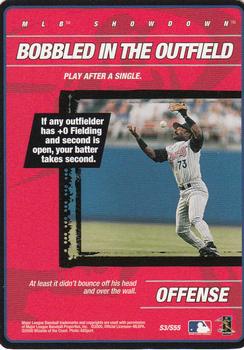 2000 MLB Showdown 1st Edition - Strategy #S3 Bobbled in the Outfield Front