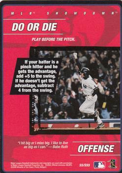 2000 MLB Showdown 1st Edition - Strategy #S5 Do or Die Front