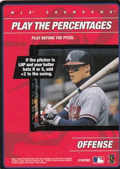 2000 MLB Showdown 1st Edition - Strategy #S18 Play the Percentages Front