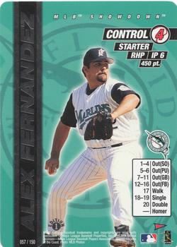 2000 MLB Showdown Pennant Run 1st Edition #057 Alex Fernandez Front